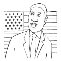 Thumbnail image for Martin Luther King, Flag