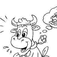 7 Fat Cows 7 Skinny Cows Coloring Page Coloring Pages