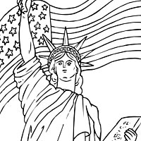 Thumbnail image for Lady Liberty and Flag