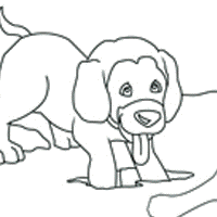 Thumbnail image for Puppy With Bone
