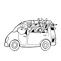 Thumbnail image for Rudolph The Reindeer With Santa in Car