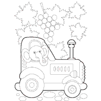 Thumbnail image for Tractor Driving Elephant