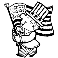 Thumbnail image for Uncle Sam With American Flag