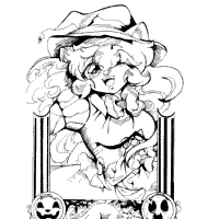Thumbnail image for Girl Dressed as Witch