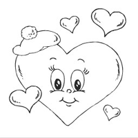 Heart With Cap Card