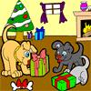 Doggy Christmas Coloring