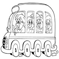 Three Kids on a School Bus