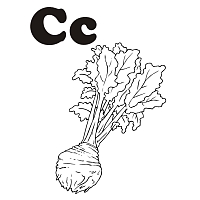 Download Fruits and Vegetables Alphabet » Coloring Pages » Surfnetkids