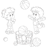 Basket of Bouncy Balls