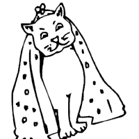 Cat and Kitten » Coloring Pages » Surfnetkids