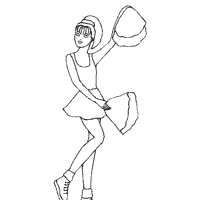 Download Cheerleading » Coloring Pages » Surfnetkids