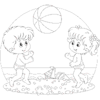 Children Play Ball