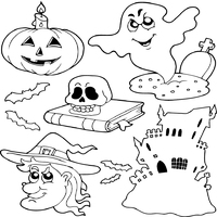 Halloween Witches, Ghosts and Ghouls
