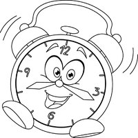 Clock with a Smiling Face