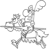 Knight on a Horse Charging Forward