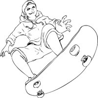 Boy Doing Tricks on a Skateboard