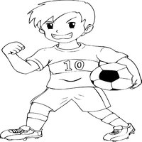Soccer Playing Boy