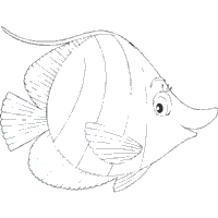 Fish and Marine Mammals » Coloring Pages » Surfnetkids