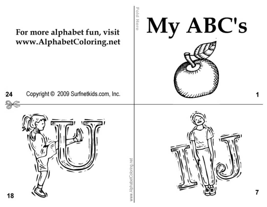 printable alphabet mini book early childhood education surfnetkids