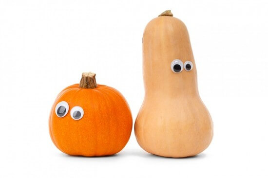 Gourds with Googly Eyes