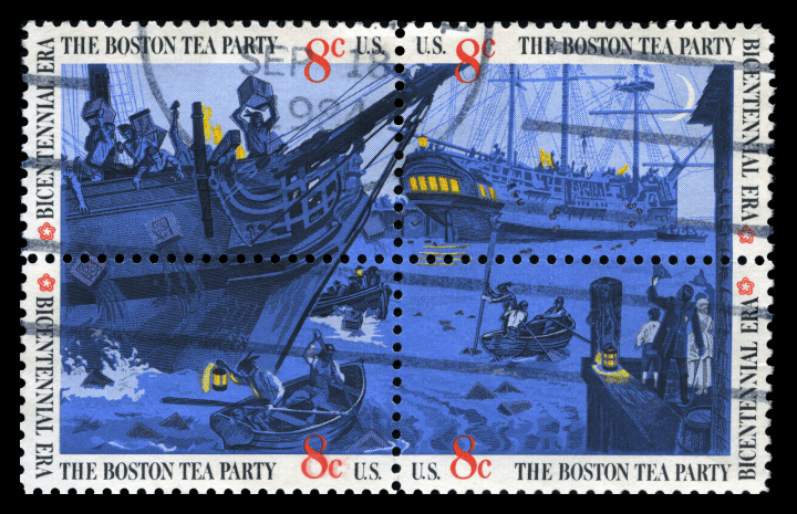 Boston Tea Party stamp