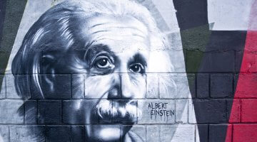 Albert Einstein Graffiti Portrait