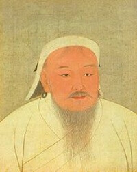 Genghis Khan, emperor of the Mongolian Empire. 