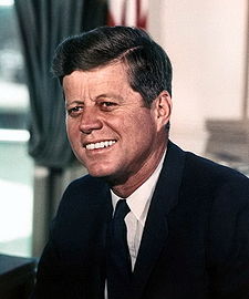 John F. Kennedy, 35th President of the United States.