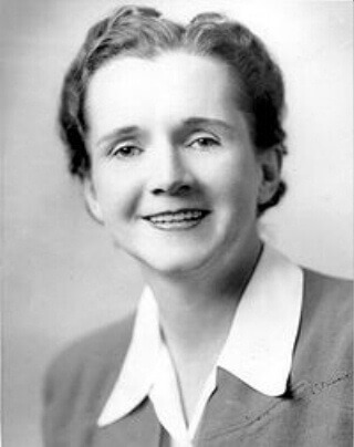 Rachel Carson, author, conservationist and environmentalist. 