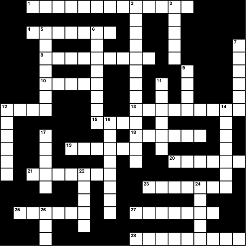 Stellar Printable Crossword » Games » Surfnetkids