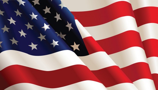 American Flag, color Illustration