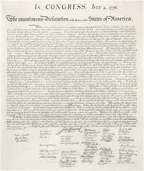 Us Declaration Independence
