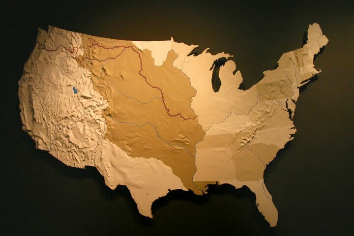 Us Map With Luisiana Purchase