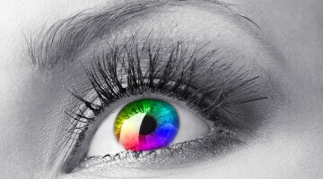 Beautiful Colorful Eye Close U