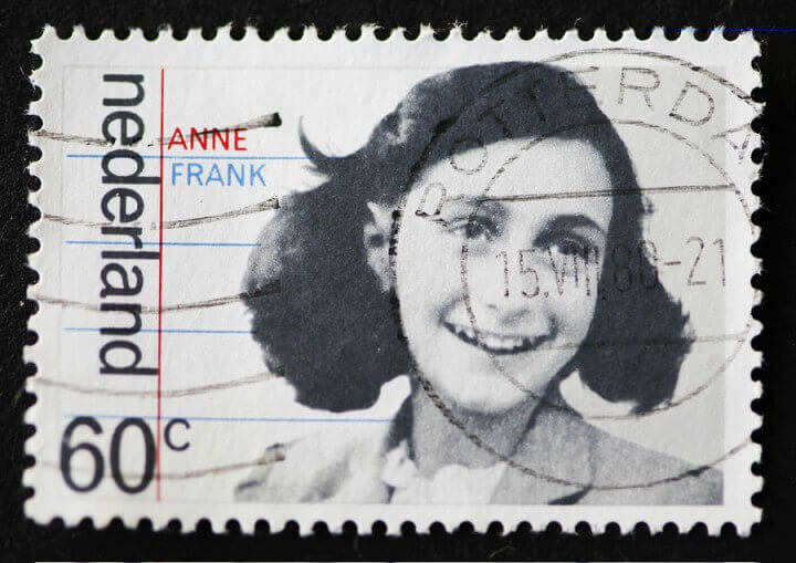 Dutch Stamp With Image Of Anne