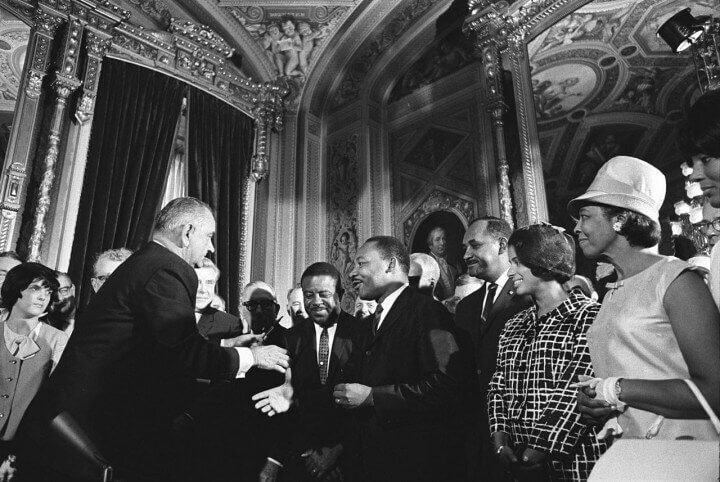 Lyndon Johnson And Martin Luther King Jr. Voting Rights Act