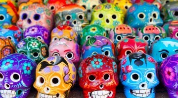 Aztec Skulls Mexican Day Of Th