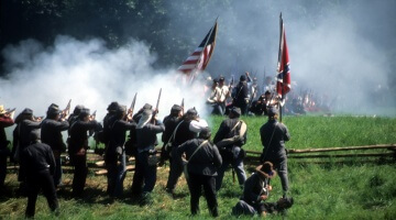Civil War battle Reenactment