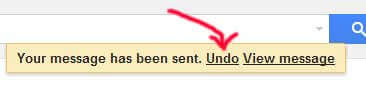 Your sent messages will be held for 5 seconds, giving you the option to "Undo."