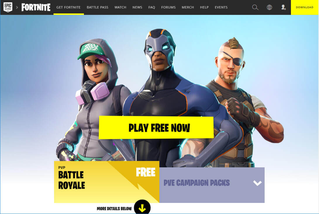 Fortnite Battle Royale - Play Free Now